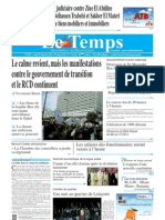 Le Temps, Quotidien Tunisien, 20 Janvier