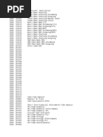 GL account List in SAP