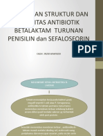 Hubungan struktur dan aktivitas antibiotik betalaktam turunan penisilin dan sefalosporin