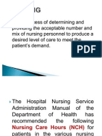 Nursing Leadership and Management Staffing