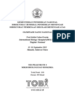 OSN 2011-TES PRAKTIKUM 4 - Mikrobiologi Dan Biokimia (Part Biokimia)