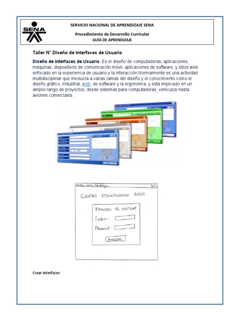 Taller 2 Interfaces de Usuario PDF Diseño de interfaz de usuario