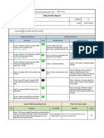 Daily Activity Report for KSA Team