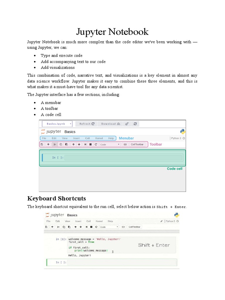 Jupyter Notebook Help | PDF | Html Element | Command Line Interface