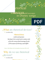 Rhetorical Devices: in Disney Songs ..