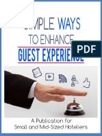 Simple Ways To Enhance Guest Experience e Book by Hotelogix