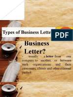 Types of Business Letters