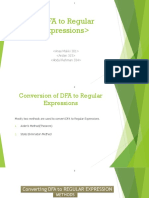 DFA To Regular Expressions