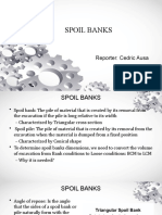 Calculating Spoil Bank Dimensions