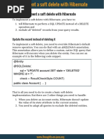How To Implement A Soft Delete With Hibernate: Update The Record Instead of Deleting It