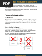 Problems For To-Many Associations: Cascadetype Remove All Remove