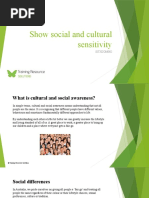 Show Social and Cultural Sensitivity - SITXCOM002 - Powerpoint