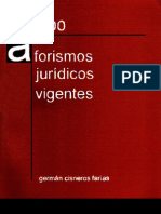 500 Aforismos Juridicos Vigentes-German Cisneros Farias (1).PDF · Versión 1