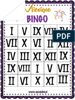 Bingo Numeros Romanos