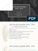 Año Escolar Extendido 2018 2019