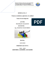 estadistica aplicada ala calidad