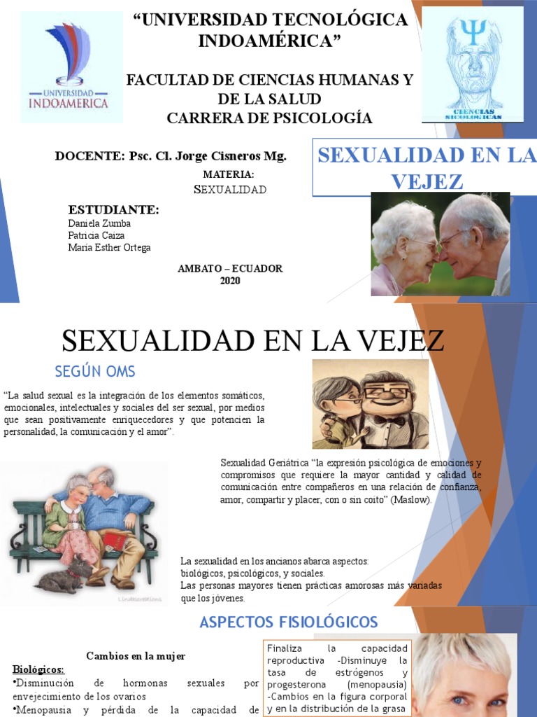 Sexualidad en la Vejez: Cambios y Mitos | PDF | Orgasmo | Eyaculación