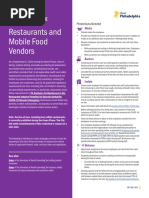 Guidelines for Restaurants Mobile Food Vendors