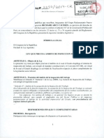 Ley que precisa ámbito de inspección del trabajo