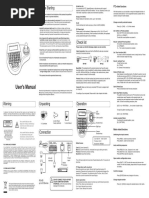 User's Manual: 3-Axis Compact Keyboard Controller