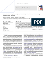 Determination of Optimum Ripeness For Edibility of Postharvest Melons Using