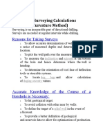 Directional Surveying Calculations (Minimum Curvature Method)