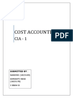 Cost Accounting CIA 1