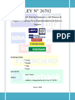 Analisis e Interpretación Ley 26702 - Modelo