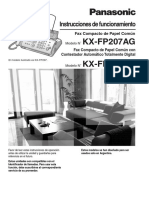 DESCARGASPLA - PLA - FACSIMIL - NORMAL - KX-FP207LS - MANUAL DE USUARIO - FP207AG-OM-Spanish PDF