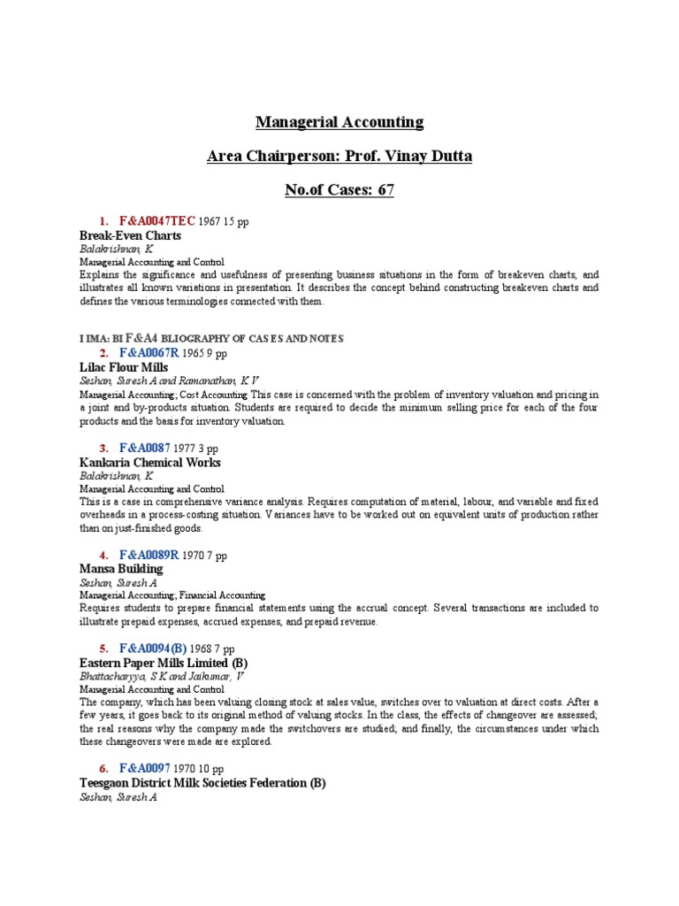 Managerial Accounting | PDF | Management Accounting | Cost Accounting