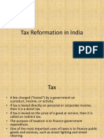 Tax Reformation in India