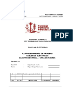 Procedimiento de Pruebas - Tableros Eléctricos - Rev.d