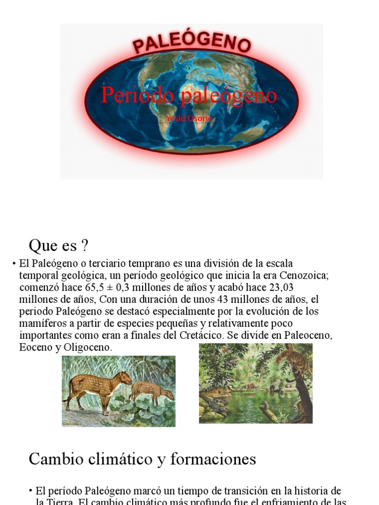 Periodo Paleógeno Enviar | Descargar gratis PDF | Ciencias de la Tierra ...