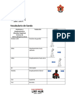 Vocabulario de Sanda