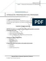 4.1 Introducción. Principales Aditivos. Propiedades