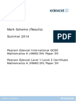 Mark Scheme (Results) Summer 2014