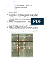 Guia de Actividades para El Mes de Mayo PDF