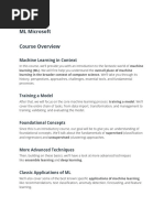 ML Microsoft Course Overview: Machine Learning in Context