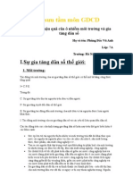 Sự gia tăng dân số thế giới tác động đến môi trường như thế nào