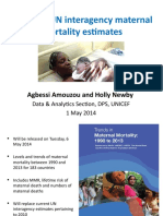 The New UN Interagency Maternal Mortality Estimates: Agbessi Amouzou and Holly Newby