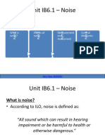 Unit IB6.1 - Noise: What Is Noise? Effects of Noise Measurement and Assessment Control Measures