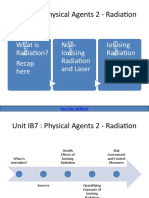 Unit IB7: Physical Agents 2 - Radiation