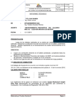 Informe Tecnico Mantenimiento Caldero