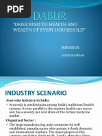 "Dedicated To Health and Wealth of Every Household": Prepared By: Saeed Inamdar