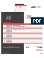 Contractor Estimate Template