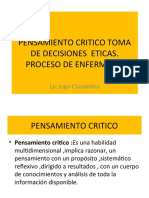 Pensamiento Critico Toma de Decisiones Eticas