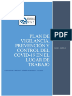 Plan para La Vigilancia, Prevención y Control Del COVID-19 SG.R&Z