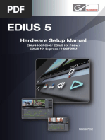 Hardware Setup Manual: Edius NX Pci-X / Edius NX Pci-E / Edius NX Express / Hdstorm