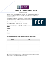 Presidents Awards Nomination Form 2011