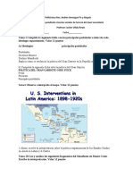 Examen de ciencias sociales sobre expansionismo e intervencionismo estadounidense en América Latina